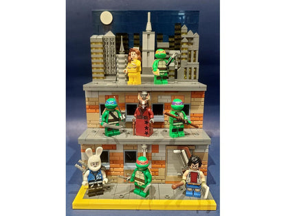 Cityscape Night Alleyway Action Display Stand Building Kit | LEGO-Compatible MOC - 2
