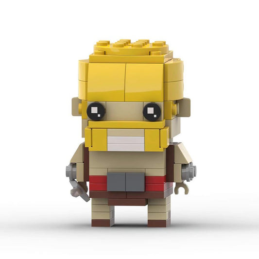 clash royale barbarian moc set | lego-compatible brick figure - 1