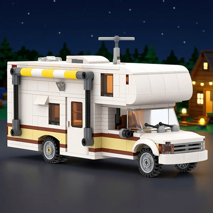Class C Motorhome RV MOC Building Kit with Detailed Interior - 4