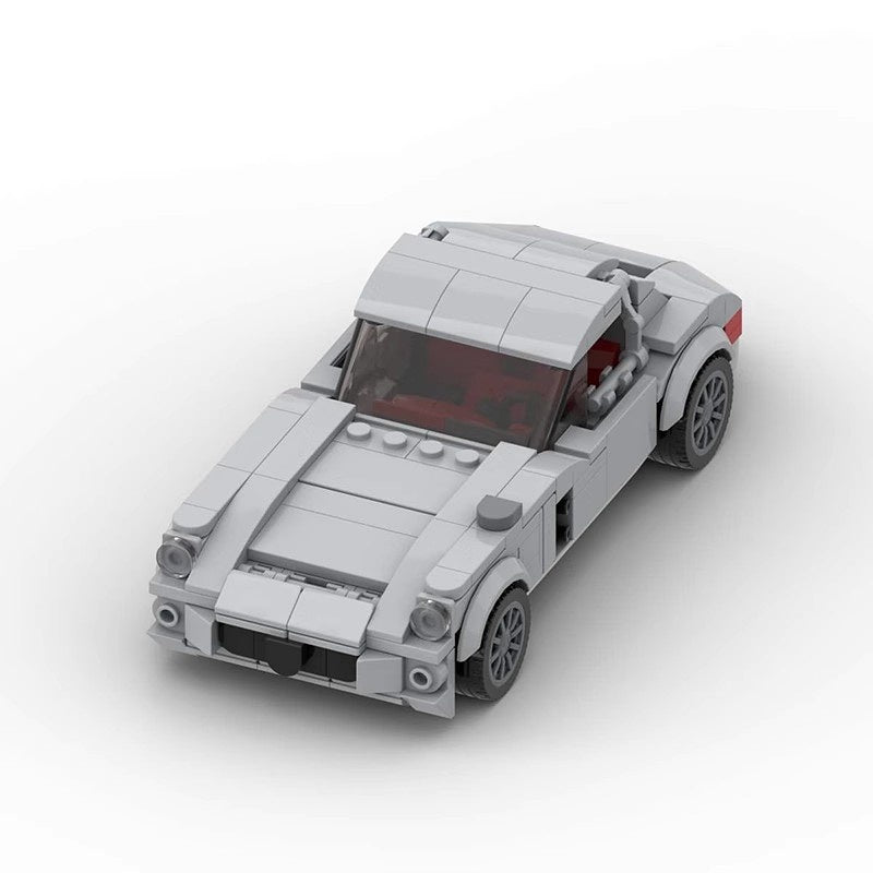 Classic 1950s Gullwing Racing Car Building Kit | LEGO-Compatible MOC - 2