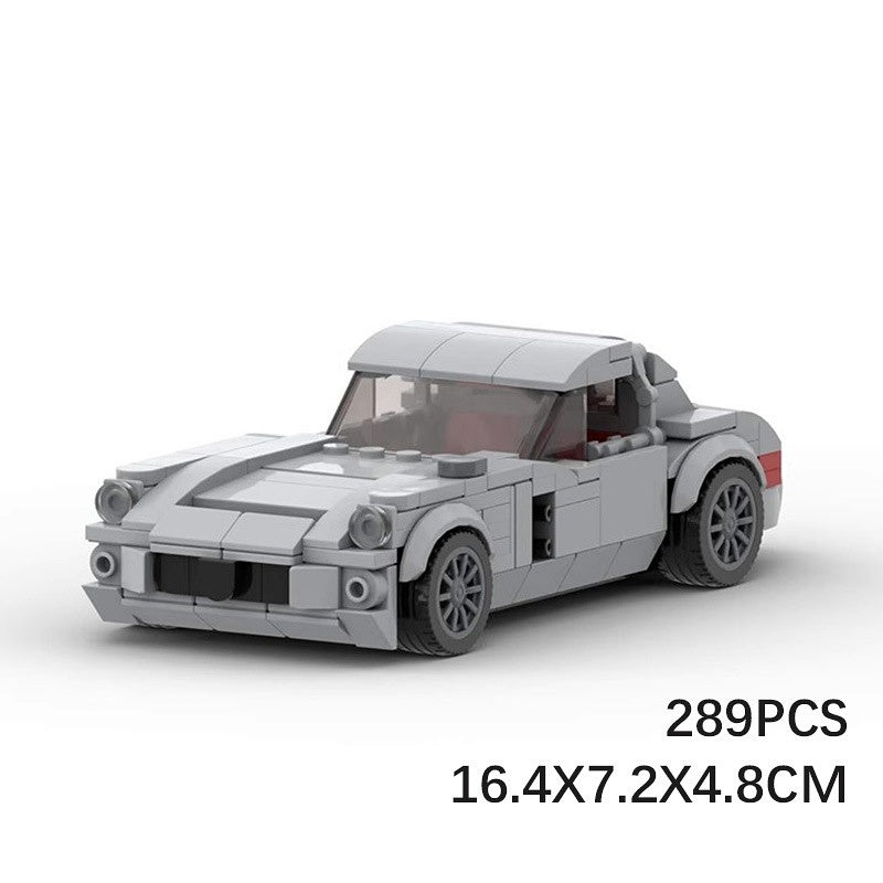 Classic 1950s Gullwing Racing Car Building Kit | LEGO-Compatible MOC - 6