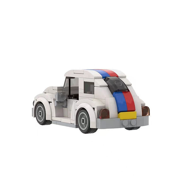 Classic 1960s Love Bug Car MOC Building Kit | Vintage Vehicle Model - 2