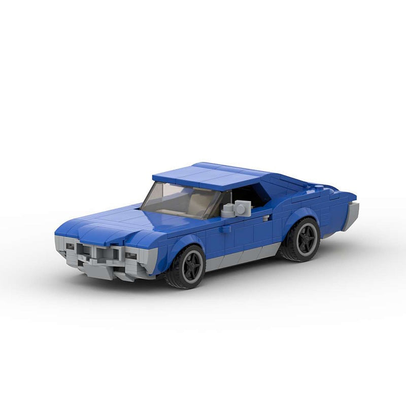 Classic 1960s Muscle Car MOC Building Kit | Vintage Vehicle Model - 1