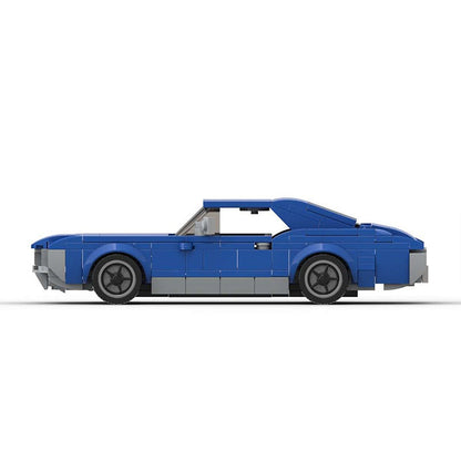 Classic 1960s Muscle Car MOC Building Kit | Vintage Vehicle Model - 4