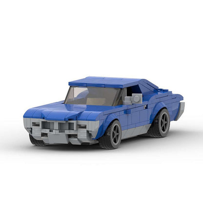 Classic 1960s Muscle Car MOC Building Kit | Vintage Vehicle Model - 7
