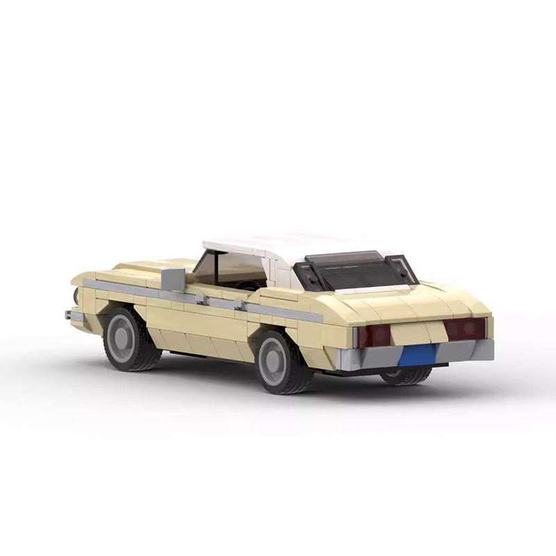 Classic 1970s American Sedan Building Kit | LEGO-Compatible MOC - 4
