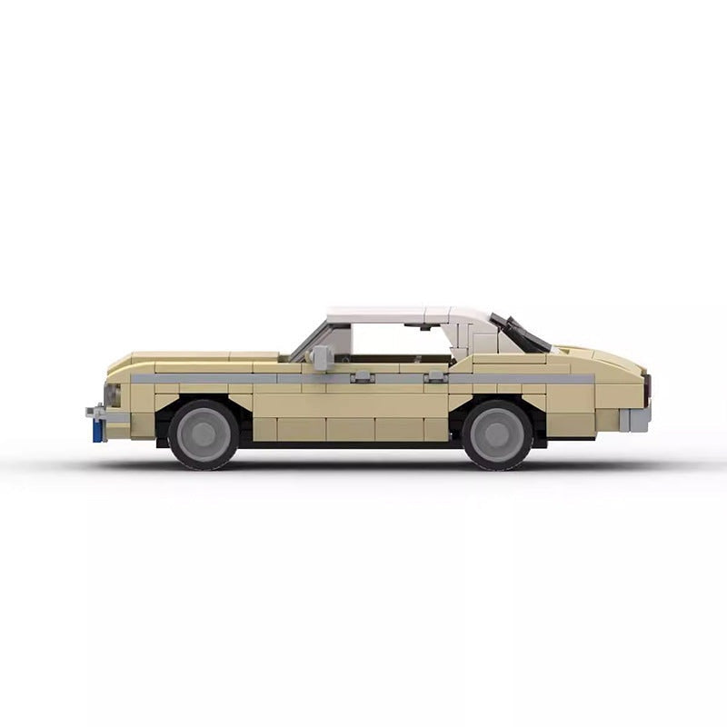 Classic 1970s American Sedan MOC Building Kit | Vintage Car Model - 2