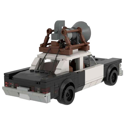 Classic 1970s Chicago Police Car Building Kit | LEGO-Compatible MOC - 4
