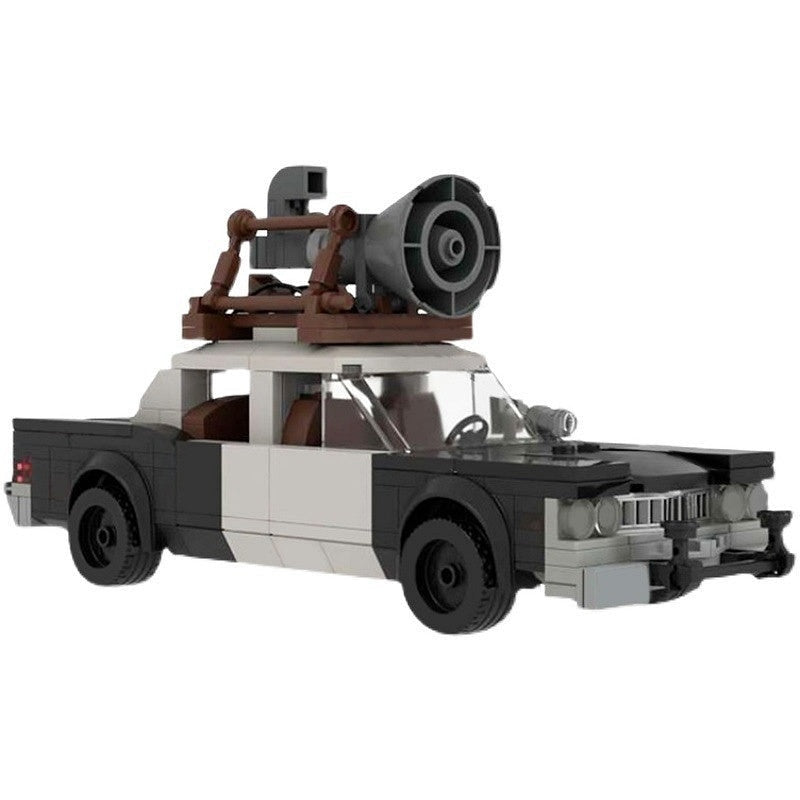 Classic 1970s Chicago Police Car MOC Building Kit | Vintage Sedan Model - 3