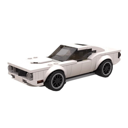 Classic 1974 American Muscle Car MOC Building Kit | Vintage Vehicle Model - 1