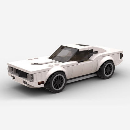 Classic 1974 American Muscle Car MOC Building Kit | Vintage Vehicle Model - 2