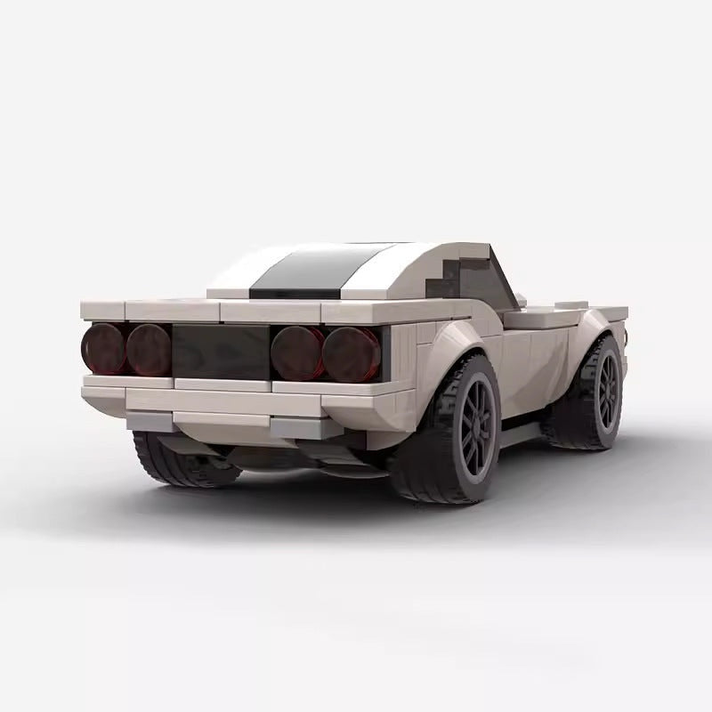 Classic 1974 American Muscle Car MOC Building Kit | Vintage Vehicle Model - 4