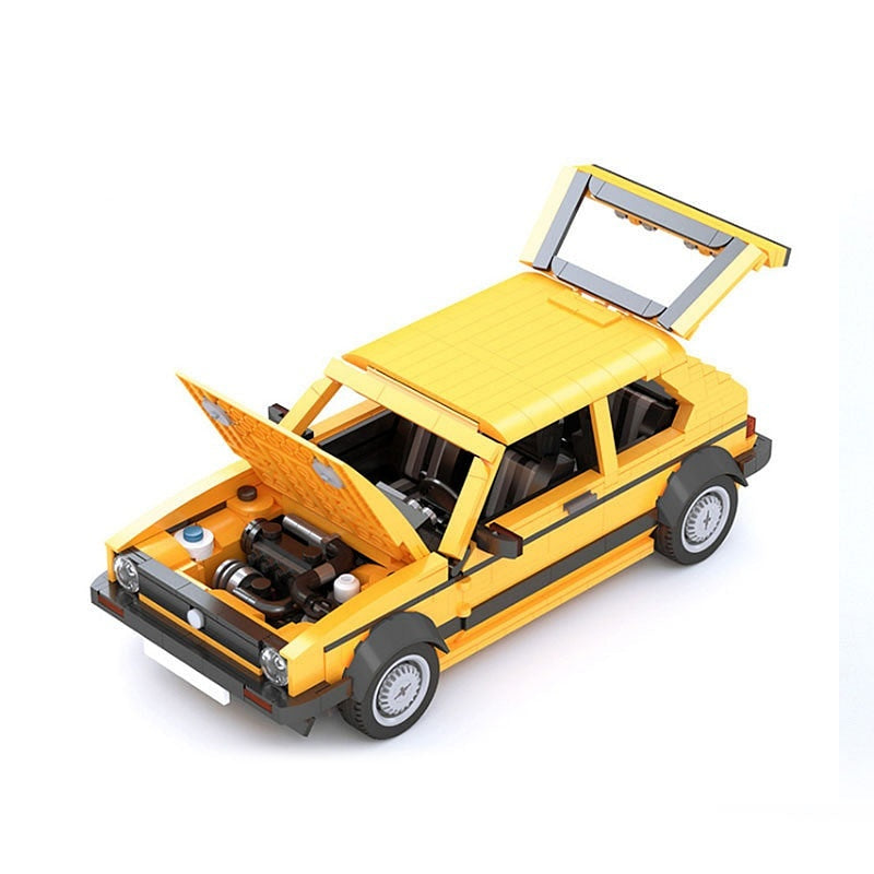 Classic 1983 German Hatchback MK1 MOC Building Kit | 1:14 Vehicle Model - 4