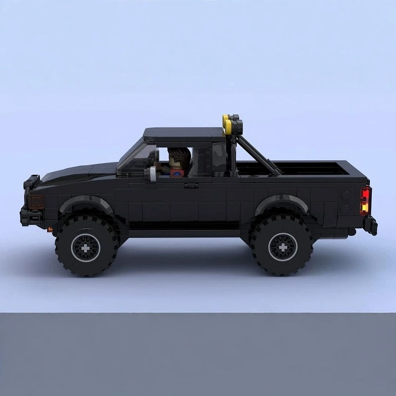 Classic 4x4 Pickup Truck MOC Building Kit | 8-Wide Off-Road Vehicle - 4
