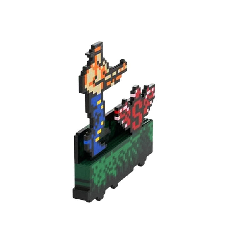 Classic 8-Bit Jungle Commando MOC Building Kit | Pixel Scene Diorama - 3