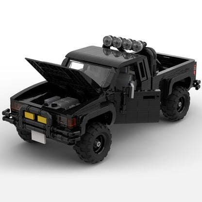 Classic 80s Movie Pickup Truck Building Kit | LEGO-Compatible MOC - 2