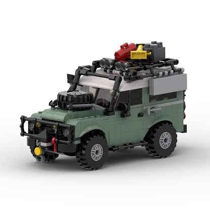 Classic 90 British 4x4 Off-Road Vehicle Building Kit | 8-Wide Compatible MOC - 1