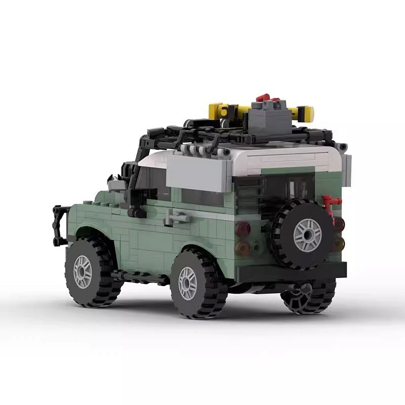 Classic 90 British 4x4 Off-Road Vehicle Building Kit | 8-Wide Compatible MOC - 3
