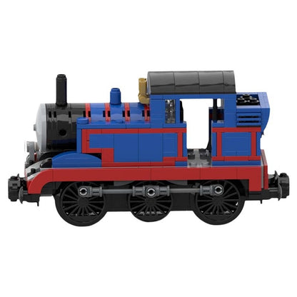 Classic Blue Tank Steam Locomotive MOC Building Kit - 2