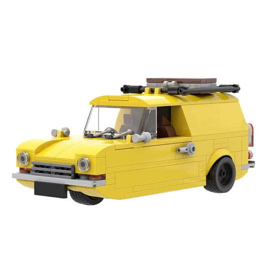 Classic British 3-Wheel Van Building Kit | LEGO-Compatible MOC - 1