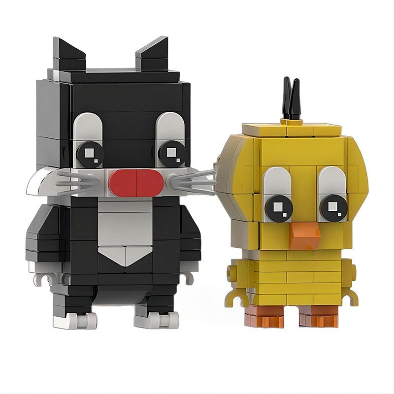 Classic Bunny Cartoon BrickHeadz Building Kit | LEGO-Compatible MOC - 3