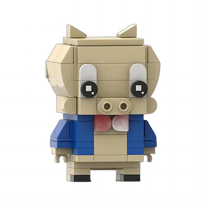 Classic Bunny Cartoon BrickHeadz Building Kit | LEGO-Compatible MOC - 4