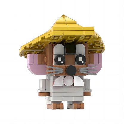 Classic Bunny Cartoon BrickHeadz Building Kit | LEGO-Compatible MOC - 6