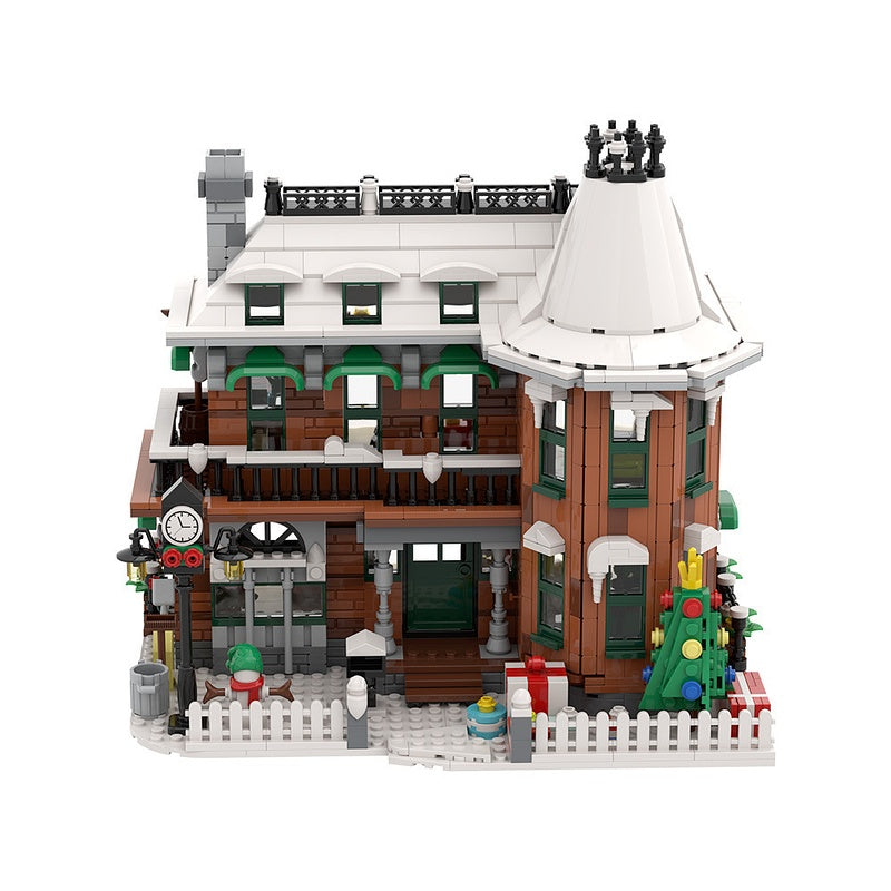 Classic Christmas Townhouse MOC Building Kit - 1
