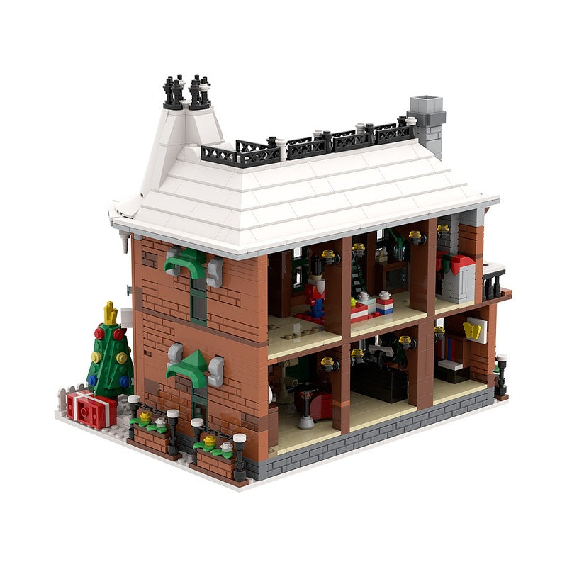 Classic Christmas Townhouse MOC Building Kit - 6