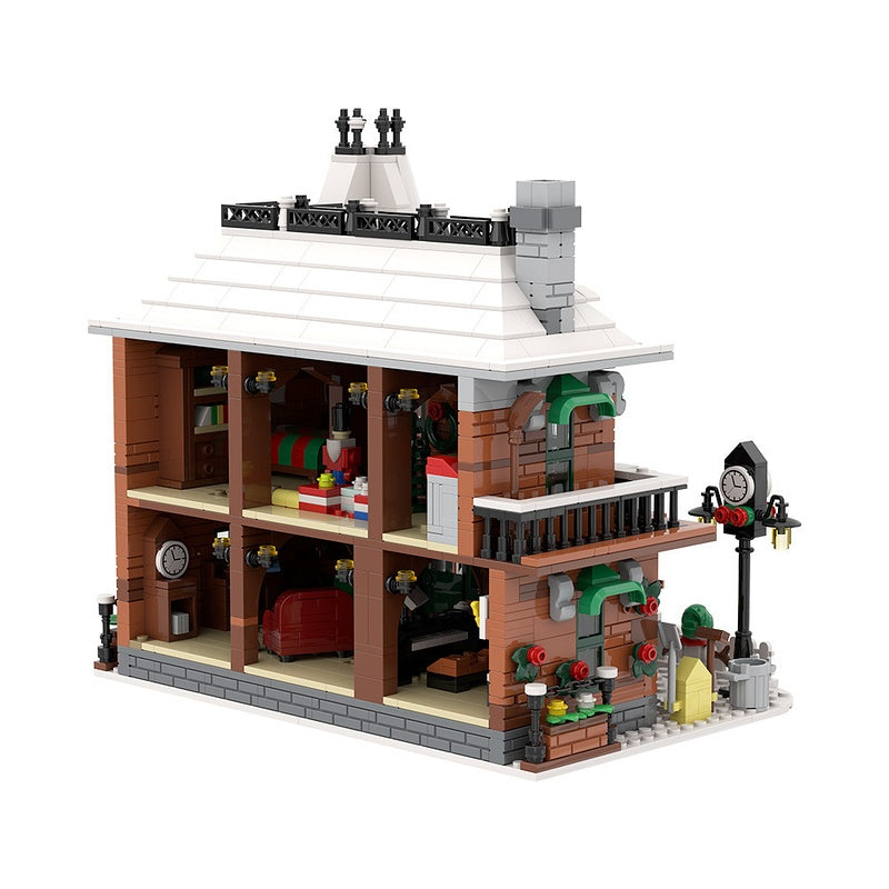 Classic Christmas Townhouse MOC Building Kit - 7