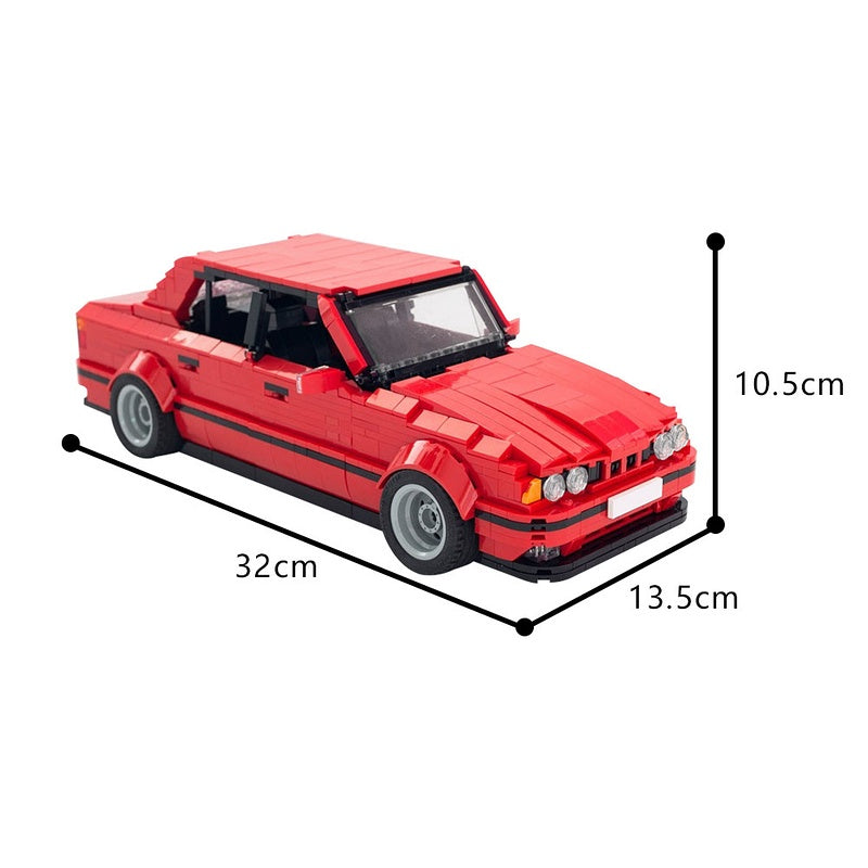 Classic German Sedan E34 Car Building Kit | LEGO-Compatible MOC - 4