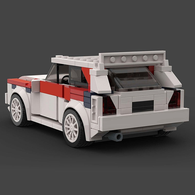 Classic Italian Rally Car Building Kit | 8-Stud Wide LEGO-Compatible MOC - 1