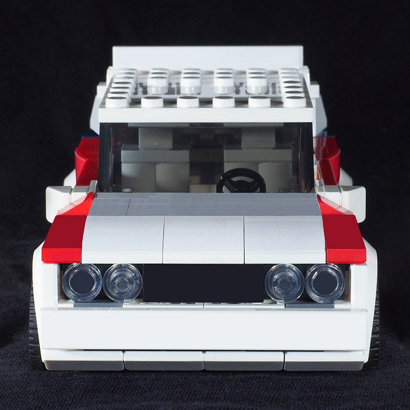 Classic Italian Rally Car Building Kit | 8-Stud Wide LEGO-Compatible MOC - 2