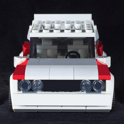 Classic Italian Rally Car Building Kit | 8-Stud Wide LEGO-Compatible MOC - 2