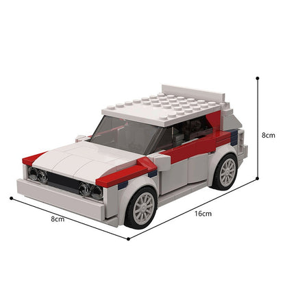 Classic Italian Rally Car Building Kit | 8-Stud Wide LEGO-Compatible MOC - 4