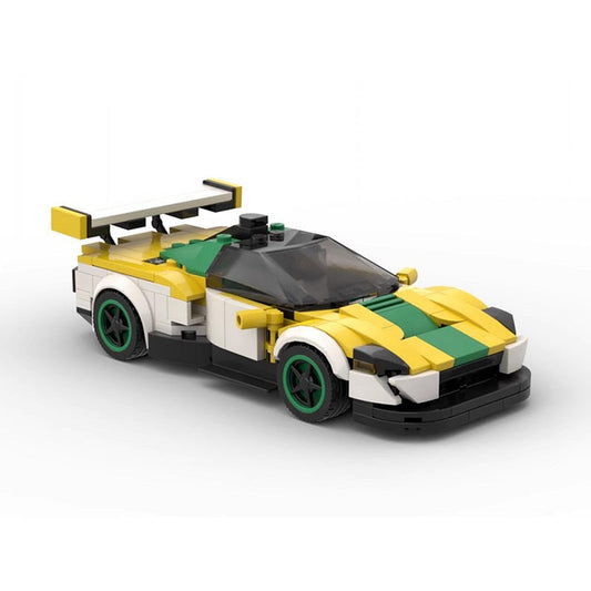 Classic Japanese Race Car MOC Building Kit | Vintage Racing Vehicle - 1