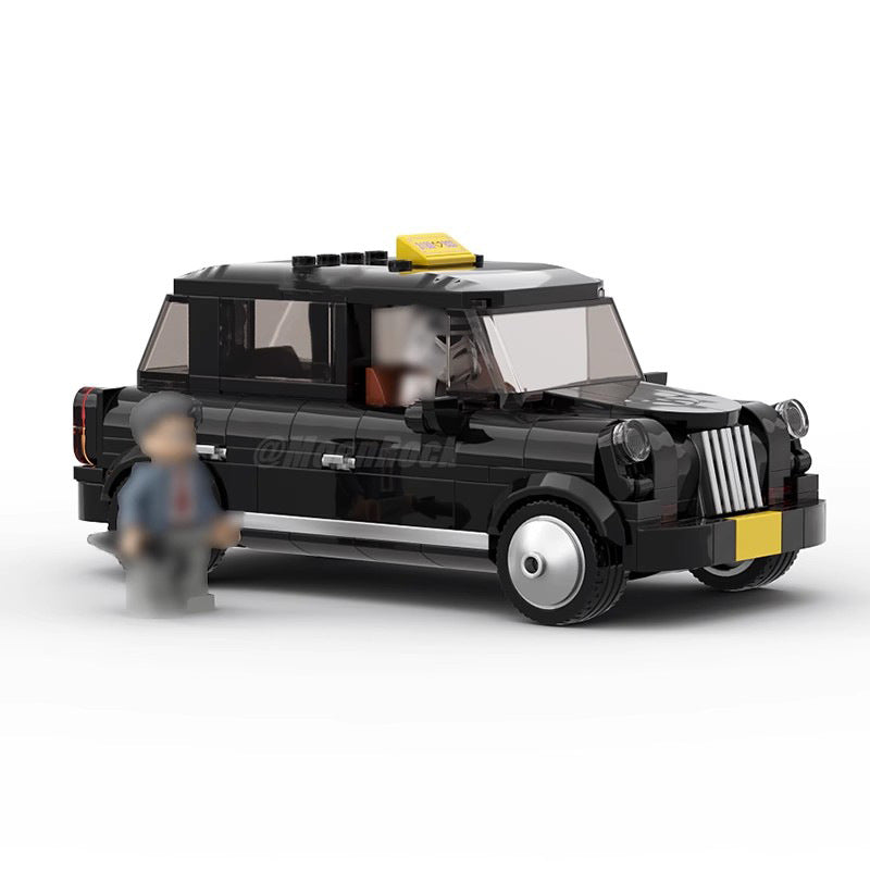 Classic London Black Cab Building Kit | LEGO-Compatible MOC - 3