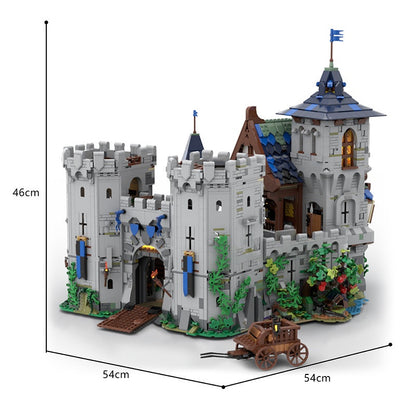 Classic Medieval Black Falcon Fortress Building Kit | Compatible MOC - 3