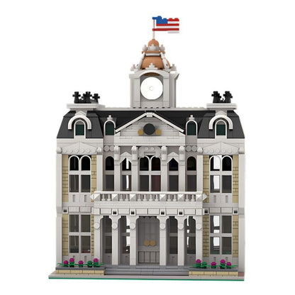 Classic Modular City Hall Building Kit | Compatible MOC - 1