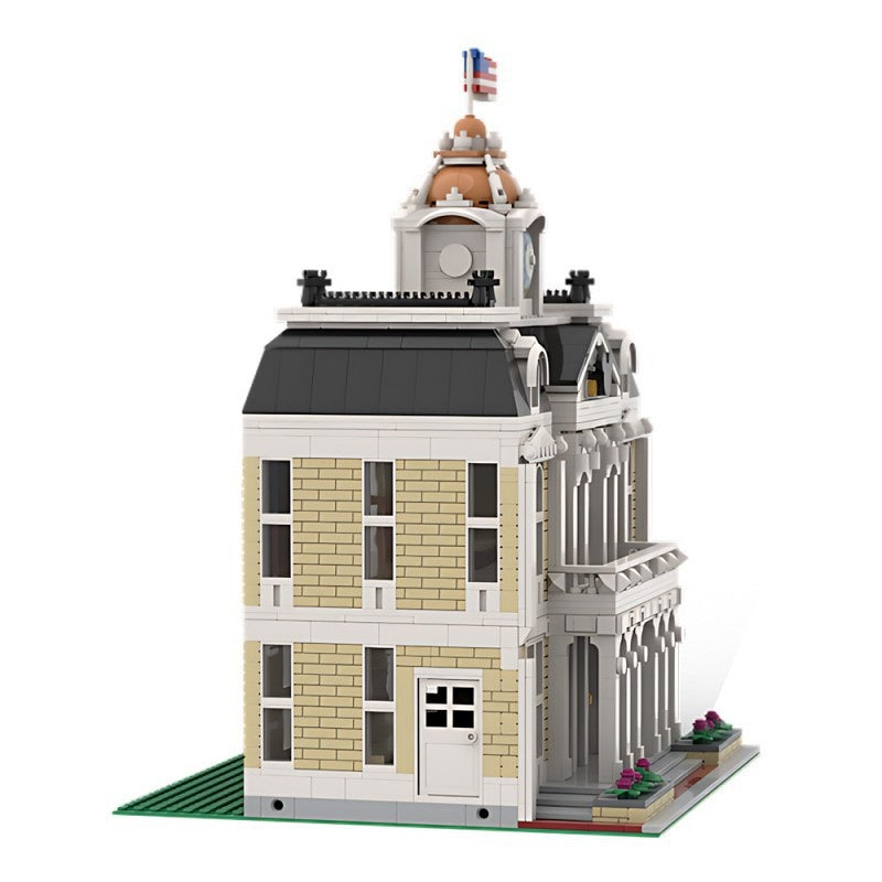 Classic Modular City Hall Building Kit | LEGO-Compatible MOC - 3