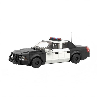 Classic Police Interceptor Sedan MOC Building Kit | LEGO-Compatible MOC - 1