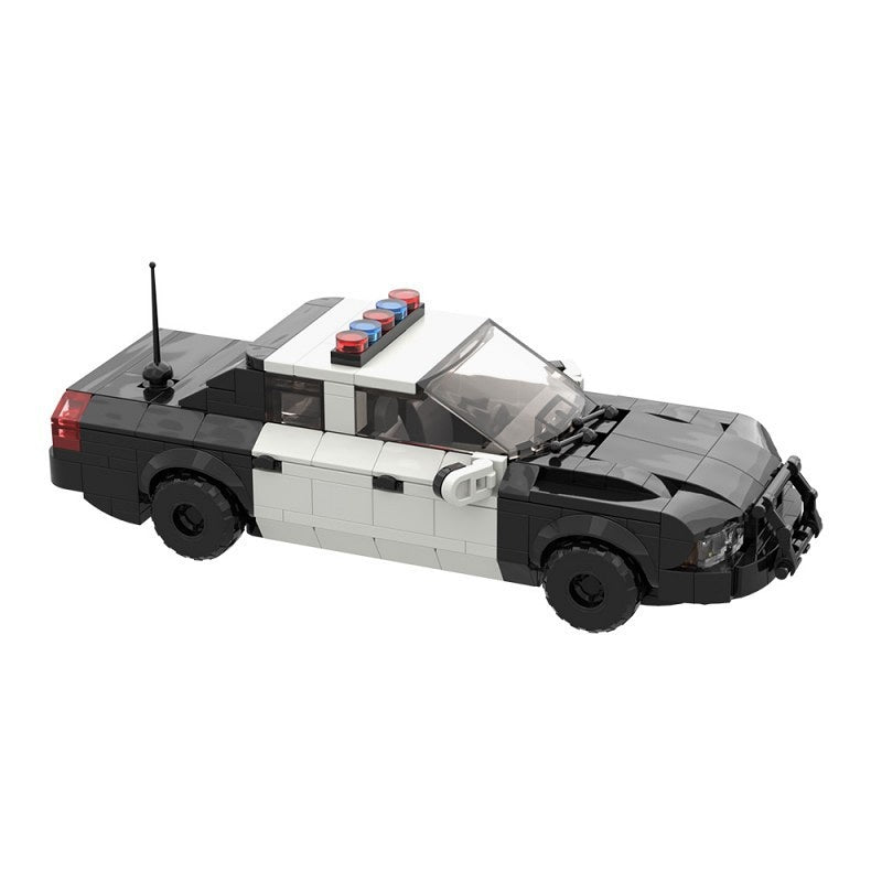 Classic Police Interceptor Sedan MOC Building Kit | LEGO-Compatible MOC - 3