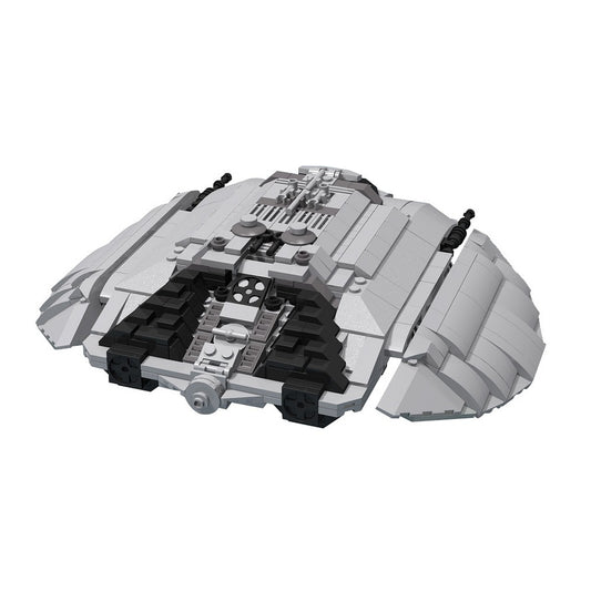 Classic Retro Starfighter Midi Building Kit | LEGO-Compatible MOC - 6