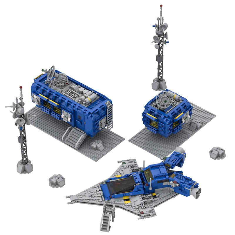 Classic Space Base Building Kit | LEGO-Compatible MOC - 4