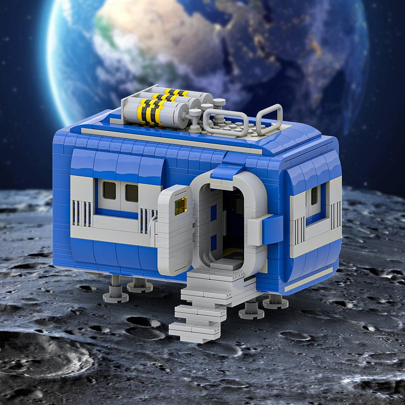 Classic Space Base MOC Building Kit | Futuristic Orbital Station Model - 7