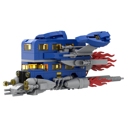 Classic Space London Bus Building Kit | LEGO-Compatible MOC - 1