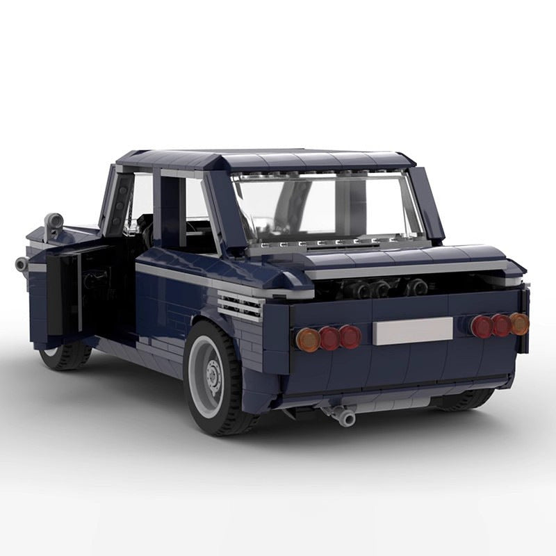 Classic TT Sport Sedan MOC Building Kit | Vintage Sports Car Model - 4