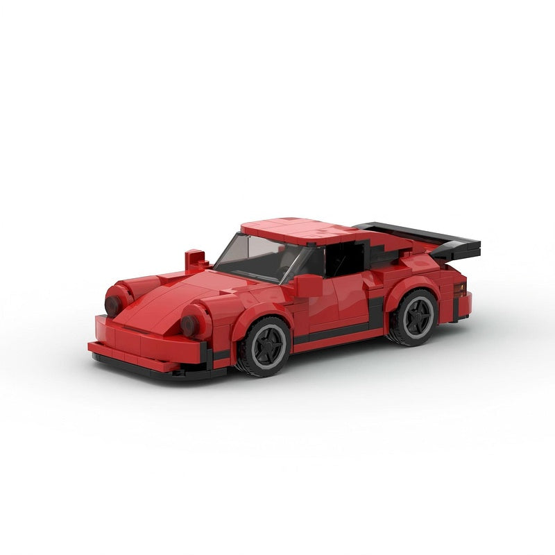 Classic Turbo Widebody Sports Coupe Building Kit | 8-stud wide LEGO-Compatible MOC - 4