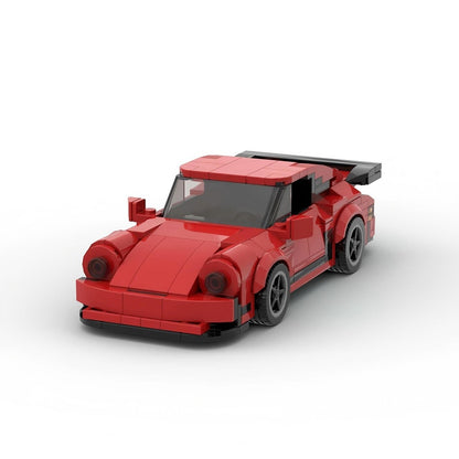 Classic Turbo Widebody Sports Coupe Building Kit | 8-stud wide LEGO-Compatible MOC - 9
