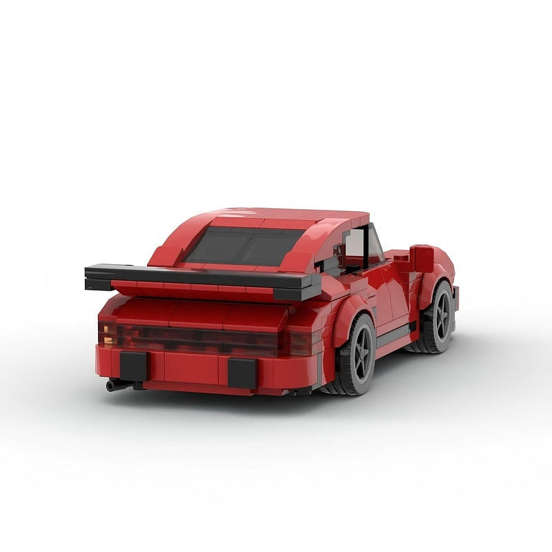 Classic Turbo Widebody Sports Coupe MOC Building Kit | 8-Stud Car Model - 6